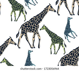 Vector background hand drawn zebra. Hand drawn ink illustration. Modern ornamental decorative background. Vector pattern. Print for textile, cloth, wallpaper, scrapbooking