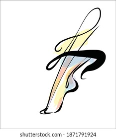 Fondo del VECTOR con una elegante imagen original de dibujo gráfico a mano con piernas femeninas para el diseño de diseño belleza pedicura logo 