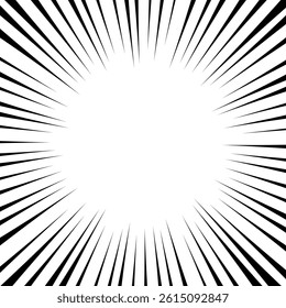 Vector background with hand-drawn radial lines