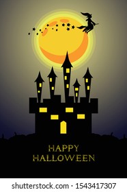 Vector Background of Happy Halloween