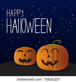 Vector background. Happy Halloween. Night.Eps10.