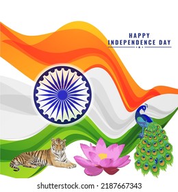 Antecedentes vectores de Feliz Día de la Independencia en India.