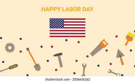 Vector background happy Labor day