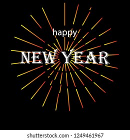 vector background happy new year