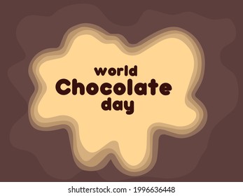 Vector background of happy world Chocolat day