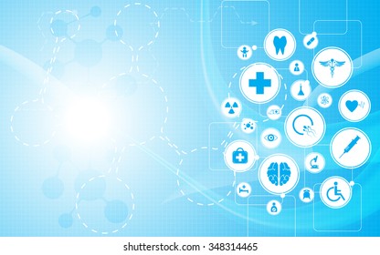 vector background health care concept medical innovation design