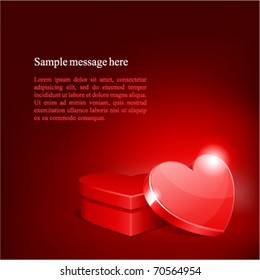 Vector background with heart