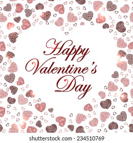 Vector background with heart on center. Vector illustration for your design