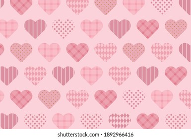 vector background with heart patterns for Valentine's day banners, greeting cards, flyers, social media wallpapers, etc.