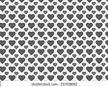 vector background with hearts.