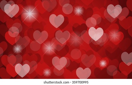 vector background with hearts