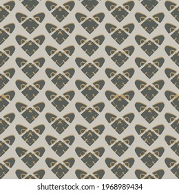 Vector background with hearts. Abstract seamless Green heart pattern.