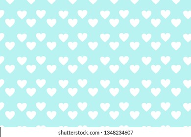 Vector background with hearts. Blue background to decorate the maiden party. Paper design for a little boy. Bright blue abstract pattern for inviting kids.