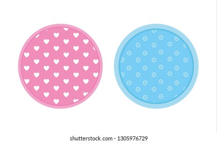 Vector background with hearts and dots. Pink background to decorate the maiden party. Paper design for a little princess.