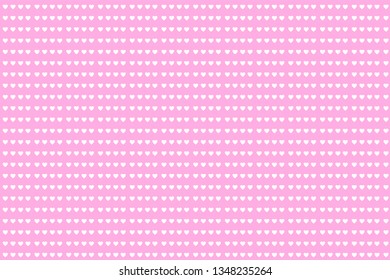 Vector background with hearts. Pink background to decorate the maiden party. Paper design for a little princess. Bright pink abstract pattern for inviting kids.