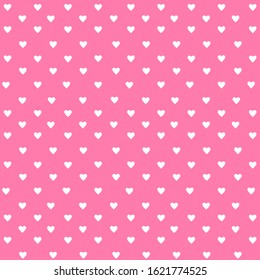 Vector background with hearts. Pink background to decorate the maiden party. Paper design for a little princess. Bright pink abstract pattern for inviting kids.