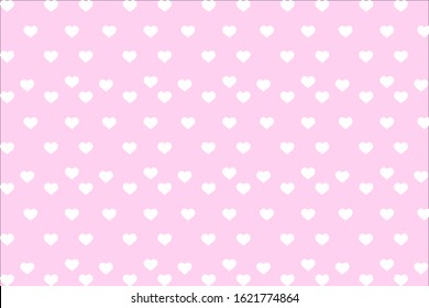 Vector background with hearts. Pink background to decorate the maiden party. Paper design for a little princess. Bright pink abstract pattern for inviting kids.