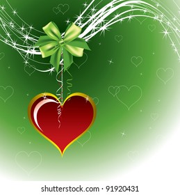 Vector Background with Hearts. Valentine Illustration.