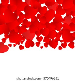 vector background with hearts, Valentine's Day
