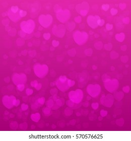 Vector background with hearts. Valentines Day Card