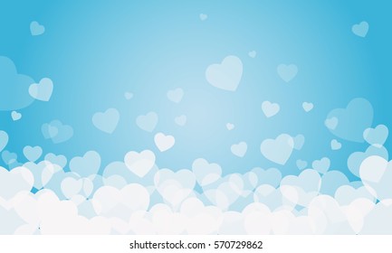 vector background with hearts, Valentine's Day, Women's Day