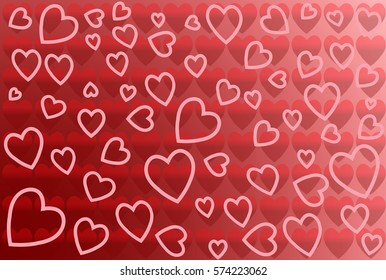vector background with hearts,
Valentine's Day