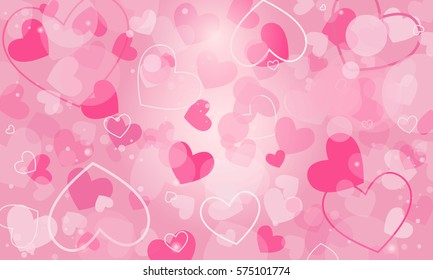 
vector background with hearts,
Valentine's Day