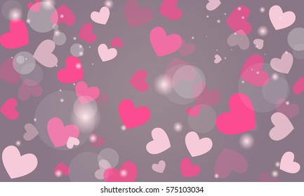 vector background with hearts,
Valentine's Day