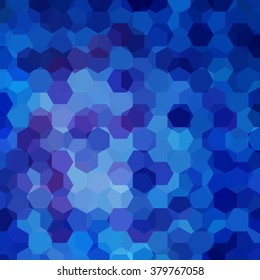 Vector background with hexagons. Can be used in cover design, book design, website background. Vector illustration. Blue, purple colors. 