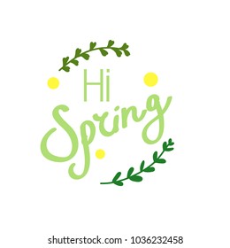 Vector background. Hi spring.Eps10.