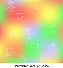vector background with hieroglyphs meaning seasons