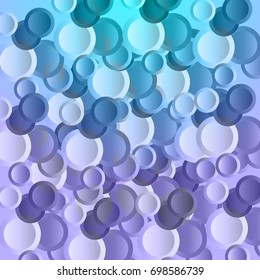 Vector background with highly artistic stacked circle effects