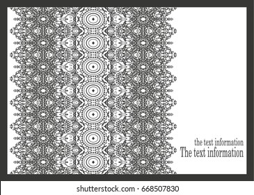 Vector background for holiday, wedding invitation with laser cut pattern. It is also suitable for advertisement, walls, home, shop equipment design. Eastern, ethnic style is easily editable