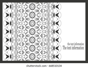 Vector background for holiday, wedding invitation with laser cut pattern. It is also suitable for advertisement, walls, home, shop equipment design. Eastern, ethnic style is easily editable