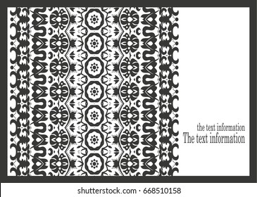 Vector background for holiday, wedding invitation with laser cut pattern. It is also suitable for advertisement, walls, home, shop equipment design. Eastern, ethnic style is easily editable
