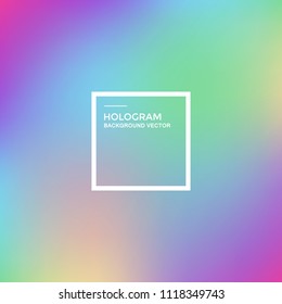 Vector background of hologram gradient, hologram pattern