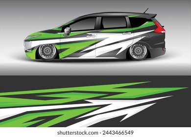 Vector background for home car sticker camper car wrap
