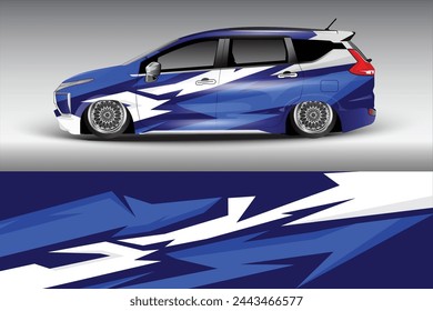 Vector background for home car sticker camper car wrap