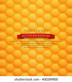vector background with honeycombs