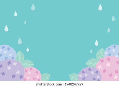 雨 あじさい のイラスト素材 画像 ベクター画像 Shutterstock