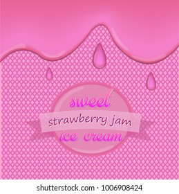 vector background ice cream pink vanilla