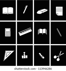 vector background of the icons the education