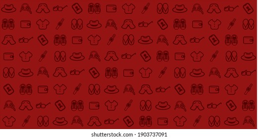 vector background of the icons men stuff, vector Illustration, line style