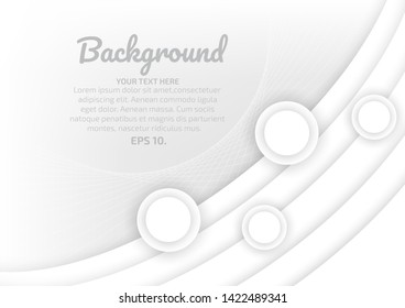 Vector background illustration Abstract concept Modern white