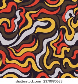Ilustración de fondo vectorial con patrón de línea discontinua abstracta en color completo.