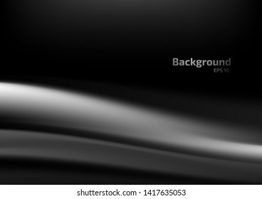 Vector background illustration Abstract geometric shapes, curves and black chasing