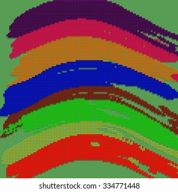 Vector background illustration of abstract pattern wave pixels.