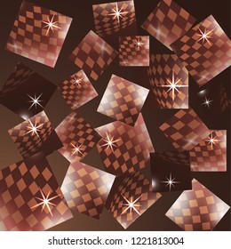 Vector background. Vector illustration of abstract squares. Background design for poster, flyer, cover, brochure.
