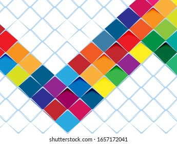 Vector background. Vector Illustration of abstract squares. Background design for poster, flyer, cover, brochure.
