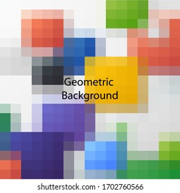 Vector background. Vector illustration of abstract squares. Background design for poster, flyer, cover, brochure.